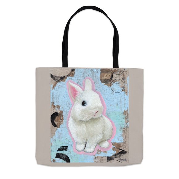 Bunny Tote Bag, Bunny Lover Tote, Rabbit Tote Bag, Rabbit Lover Gift, Bunny Mom - Picture 1 of 1
